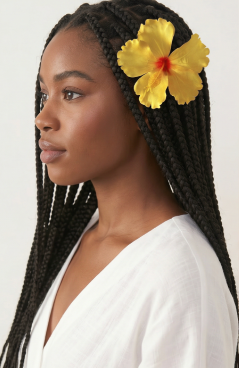 Hibiscus Flower Hair Clip